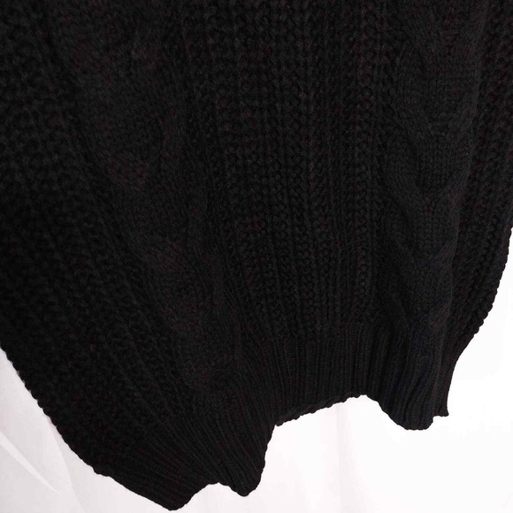 Measeor Sweater Womens Medium Halter Neck Tie‎ Low Back Black Lightweight NWT - Picture 3 of 8